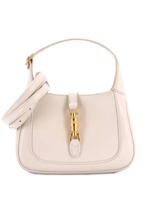Gucci Pre-Owned Jackie 1961 Leather Mini hobo bag White QNZMSYP5N0DZPU83