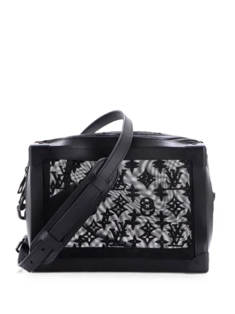Louis Vuitton Pre-Owned Soft Trunk Bag Monogram See Through Mesh crossbody bag Black JS6I4U493OWBUFYX
