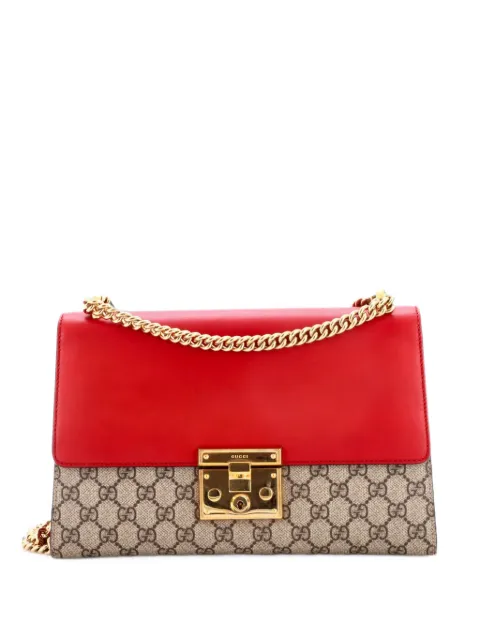 Gucci Pre-Owned Padlock GG Coated Canvas and Leather Medium shoulder bag Multicolour APG7L22IZNL3EY91