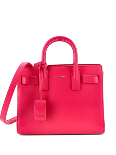 Saint Laurent Pre-Owned Sac de Jour NM Bag Leather Nano tote bag Pink AKP2BD10OYM8C4V9