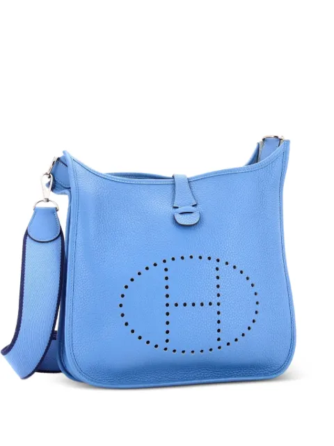 Hermès Pre-Owned Evelyne Bag Gen III Clemence PM crossbody bag Blue BQYR94OYPT7EK03N