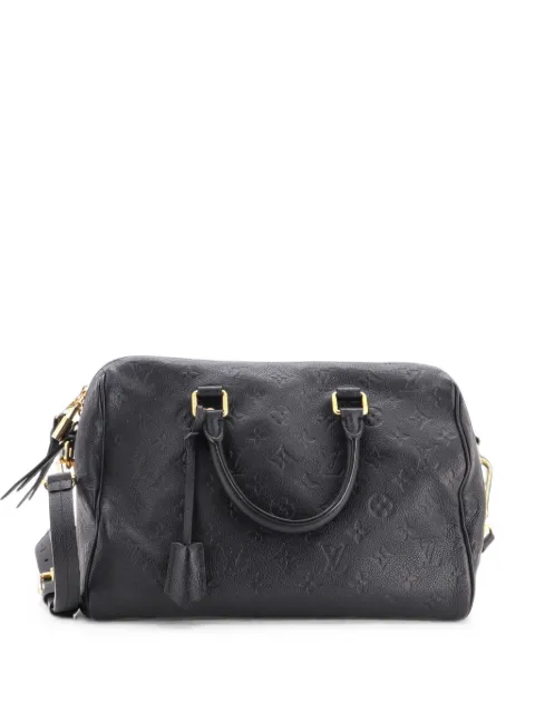 Louis Vuitton Pre-Owned Speedy Bandouliere Bag Monogram Empreinte Leather 30 satchel Black 8OO16J2VTK06REPY