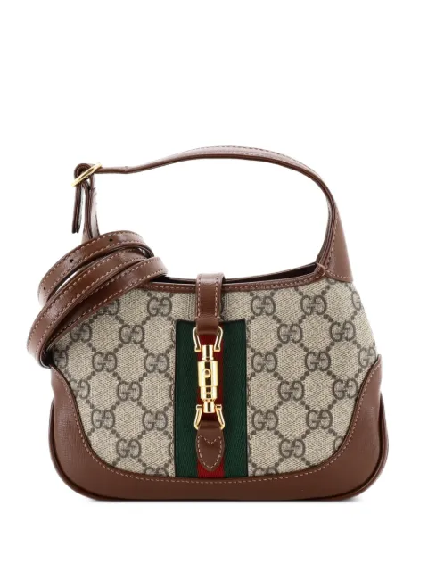 Gucci Pre-Owned Jackie 1961 GG Coated Canvas Mini hobo bag Brown BOOSPZBVZR3B3T83