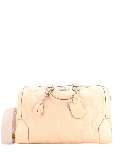 Gucci Pre-Owned Convertible Boston Top Handle Bag GG Matelasse Leather Medium travel bag Neutrals 9KQ5UMCAW2PCSB95