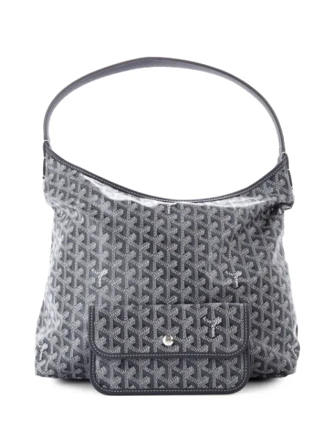 Goyard Pre-Owned Boheme Coated Canvas hobo bag Grey 4JUIDSQI5LOZ8TMQ