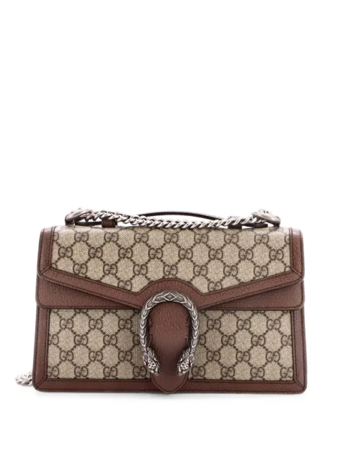 Gucci Pre-Owned Dionysus Top Handle Chain Bag GG Coated Canvas Small satchel Brown 0R3CGRK85AFN55XE