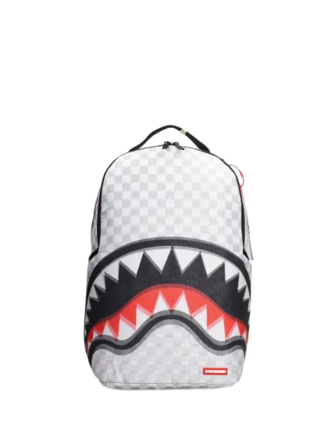 Sprayground Sharks In Paris check-pattern backpack White 910B8623NSZ