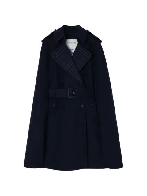 Burberry wool Belmont trench cape Blue 8133135