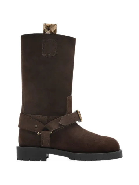 Burberry leather soft saddle low boots​ Brown 8132407
