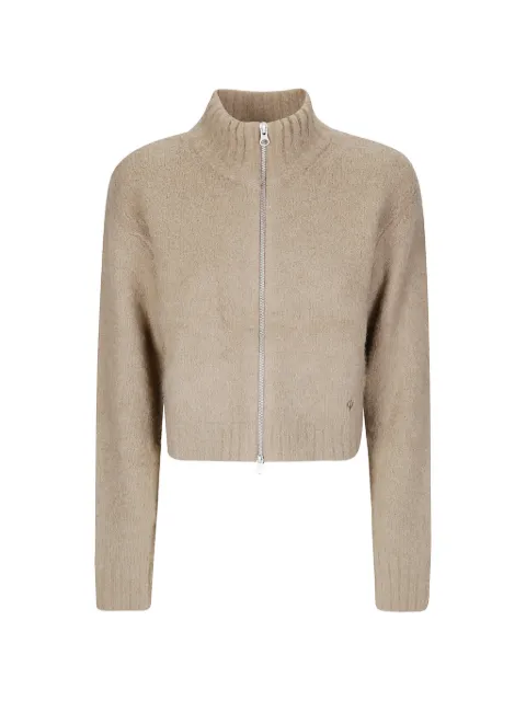 SAMSOE SAMSOE Sajeanne zip-fastening cardigan Neutrals F24400072