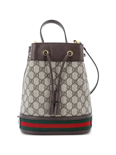 Gucci Pre-Owned Ophidia GG Coated Canvas Small bucket bag Brown X13NM9O4MCUPPJBS