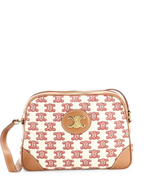 Celine Pre-Owned Camera Bag Triomphe Canvas Small crossbody bag Brown VM75PDN5Z9U79K07