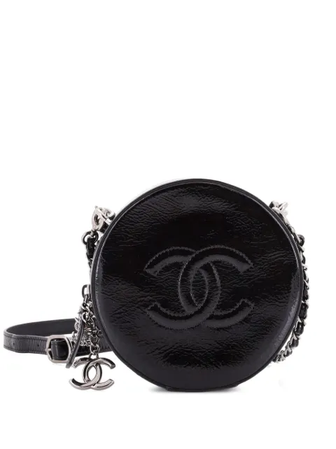 CHANEL Pre-Owned Round as Earth Patent crossbody bag Black GSCI4R05OWNO148M