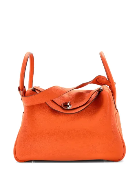 Hermès Pre-Owned Lindy Bag Clemence 30 shoulder bag Orange GY9L7RQQ5CW4KZHP