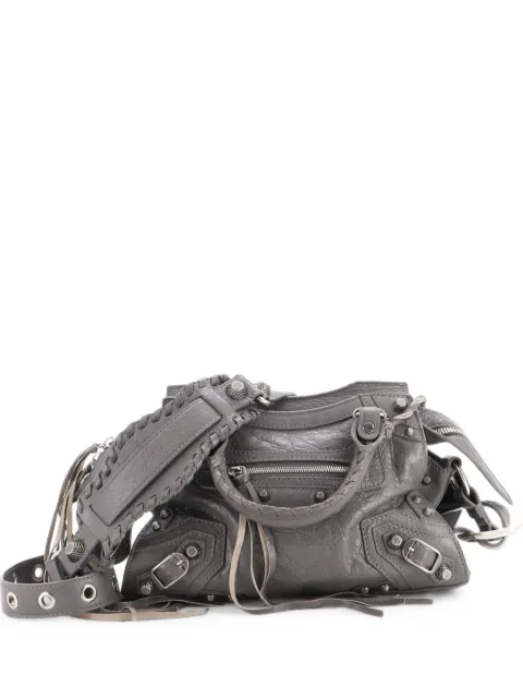 Balenciaga Pre-Owned Neo Cagole City Bag Leather XS shoulder bag Grey 4CQNTRA1FKRPEG0X