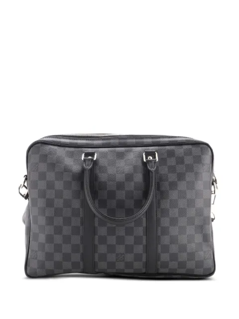 Louis Vuitton Pre-Owned Porte-Documents Voyage Briefcase Damier Graphite PM business bag Black 0M2OXPIRPSZ0PQUJ