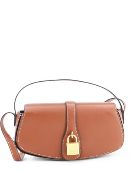 Celine Pre-Owned Tabou Clutch with Strap Smooth Calfskin shoulder bag Brown 079IGQPSQ89STG0O