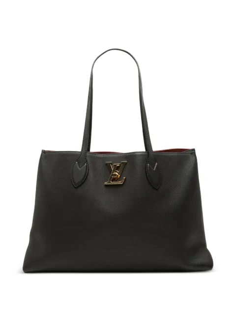 Louis Vuitton Pre-Owned 2021 Leather Lockme Shopper tote bag Black 6R3SLOGROIB8L0F0