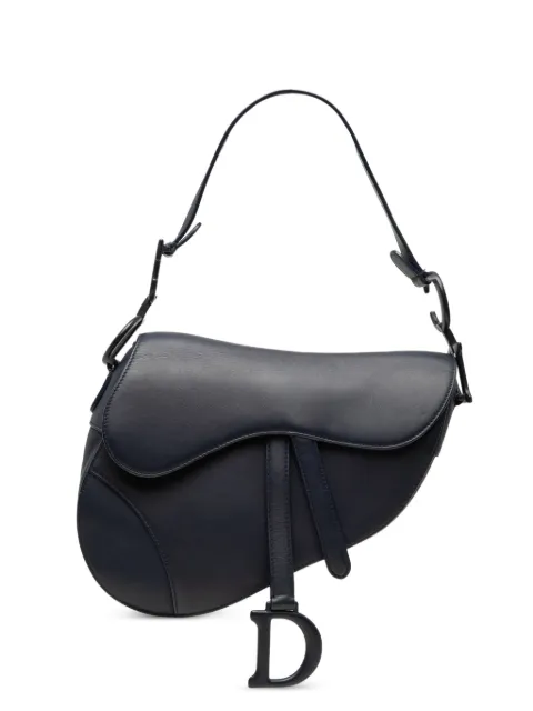 Christian Dior Pre-Owned 2019 Ultra Matte Calfskin Saddle Bag shoulder bag Blue 9Y6E7GTXFCMMZS7O