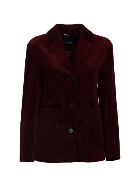 'S Max Mara corduroy single-breasted blazer Red 2629046103600