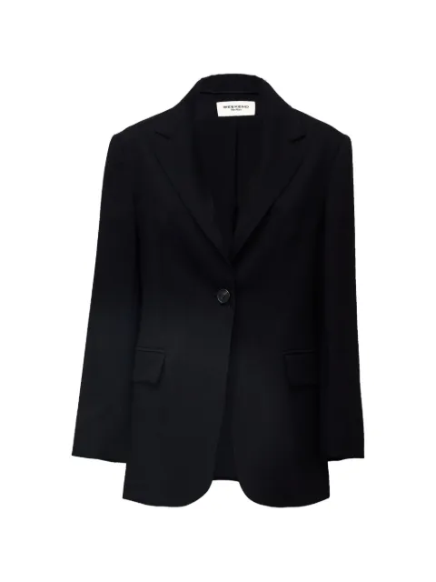 Weekend Max Mara Asta single-breasted wool blazer Black 2625046031600