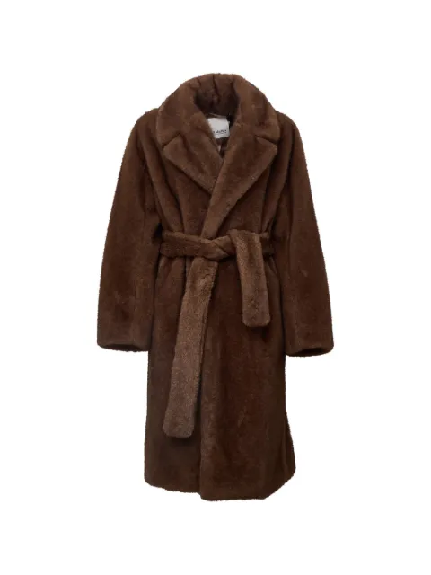'S Max Mara faux-fur belted coat Brown 2629456033600