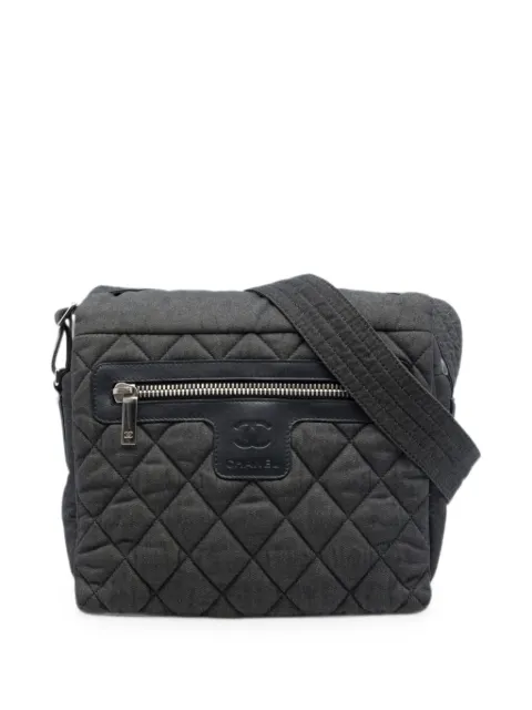 CHANEL Pre-Owned 2010-2011 Small Quilted Denim Coco Cocoon Messenger Bag crossbody bag Black WHI9CO04V1JXVY29