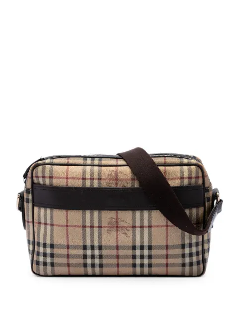 Burberry Pre-Owned 2000-2017 Haymarket Check Coated Canvas Front Pocket crossbody bag Neutrals SVD9IZFGDMPNXJHF