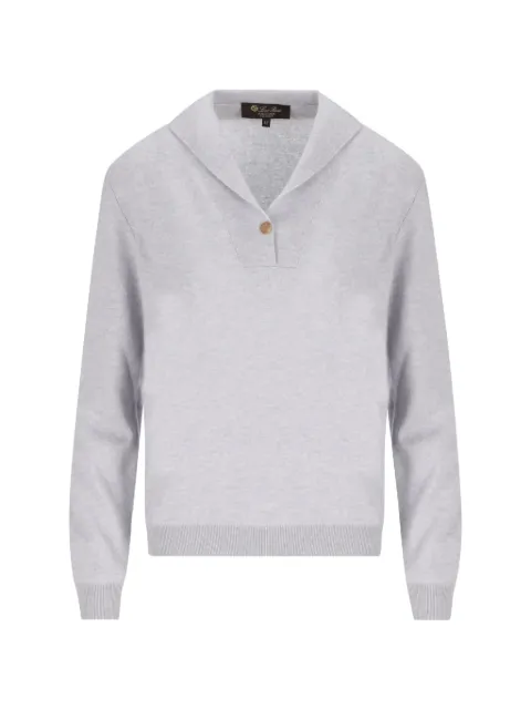 Loro Piana Sergio polo shirt Grey FAQ9446402T