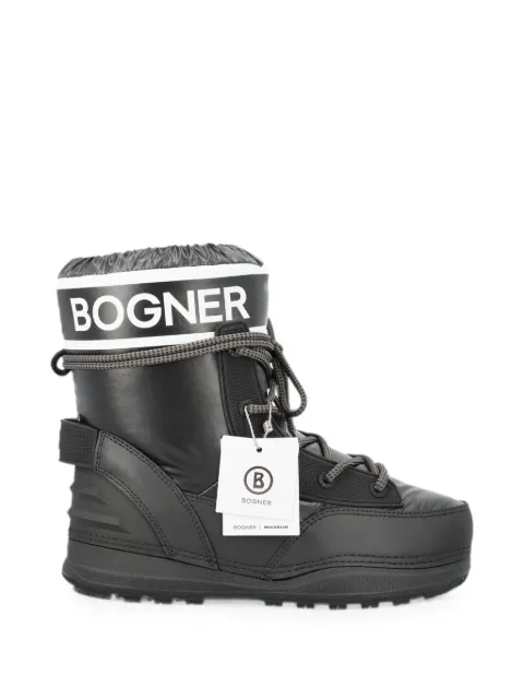 BOGNER logo-print lace-up snow boots Black 32647014001