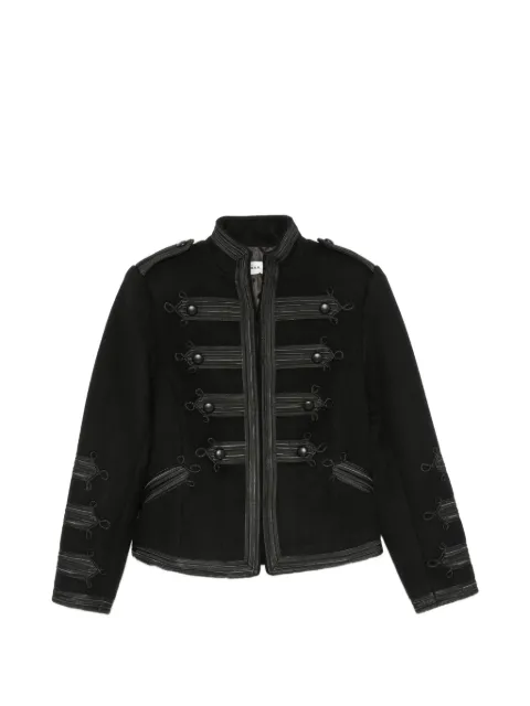 P.A.R.O.S.H. frogging-embellished jacket Black D431939LEAK26