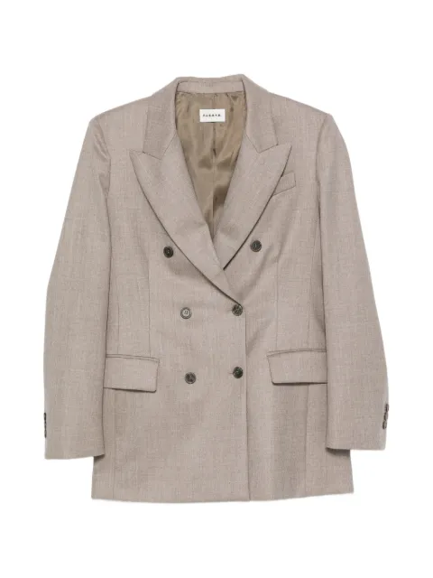 P.A.R.O.S.H. double-breasted peak-lapels jacket Neutrals D420436LUDY