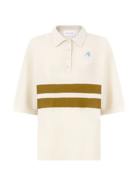The Attico light-yellow and dark-brown T-shirt Neutrals 260WCI00032KCC007AA