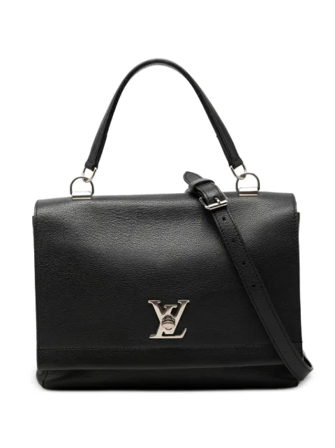Louis Vuitton Pre-Owned 2015 Leather Lockme II satchel Black J3LICQR2A2LBOHLI