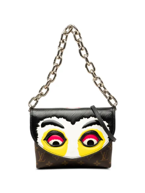 Louis Vuitton Pre-Owned 2017 Monogram and Epi Printed Kabuki Masks Pochette satchel Black WLFPNV9SI9DKDRBJ