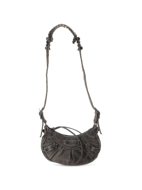 Balenciaga Pre-Owned 2021-2026 Denim Motocross Le Cagole XS crossbody bag Black 6UFZM8X7UNY0DJVP