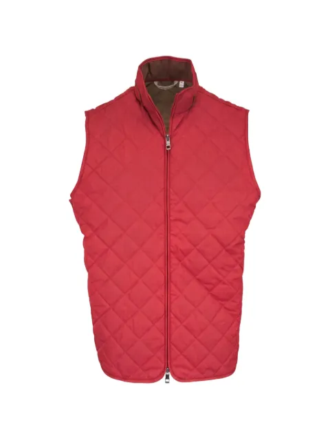 Peter Millar quilted high-neck gilet Red MF26Z01