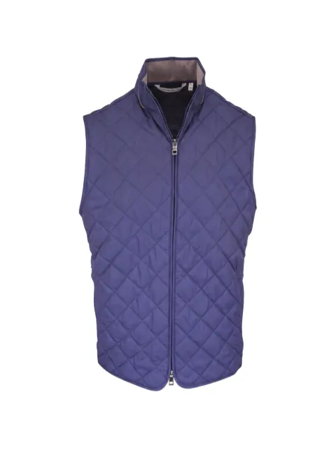 Peter Millar Essex quilted high-neck gilet Blue MF26Z01CROWNBLUE