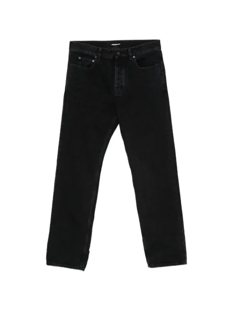 Saint Laurent logo-patch jeans Black A001N2Y10YA