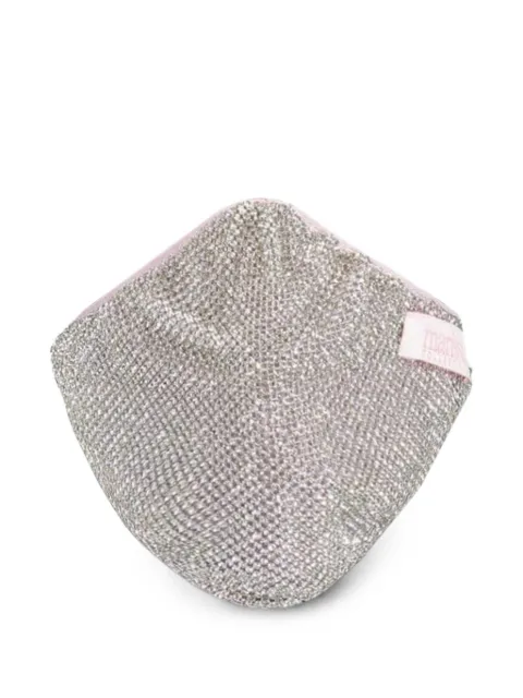 WEAT crystal-mesh face mask Silver WE04020012
