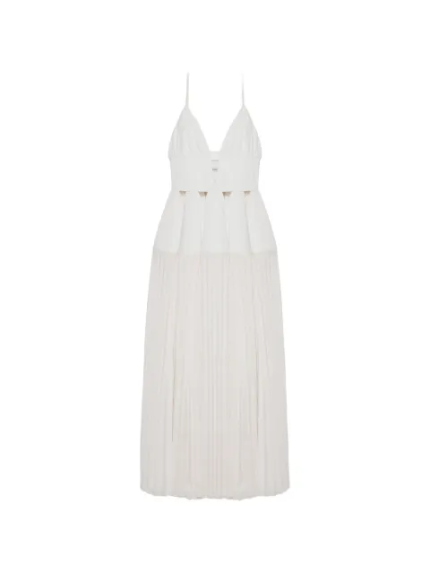 SIMKHAI Selene pleated maxi gown White 4261255PT