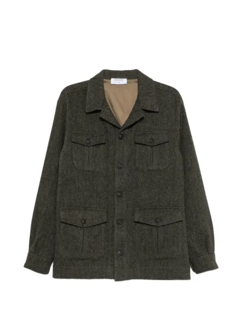 Gran Sasso herringbone-weave wool jacket Green 7812462800