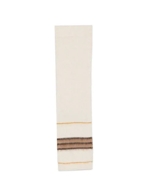 I BLUES horizontal-stripe knitted scarf Neutrals IBLCERTOSA