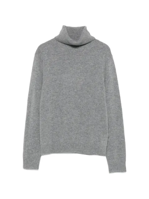 I BLUES roll-neck knitted sweater Grey IBLSTOP