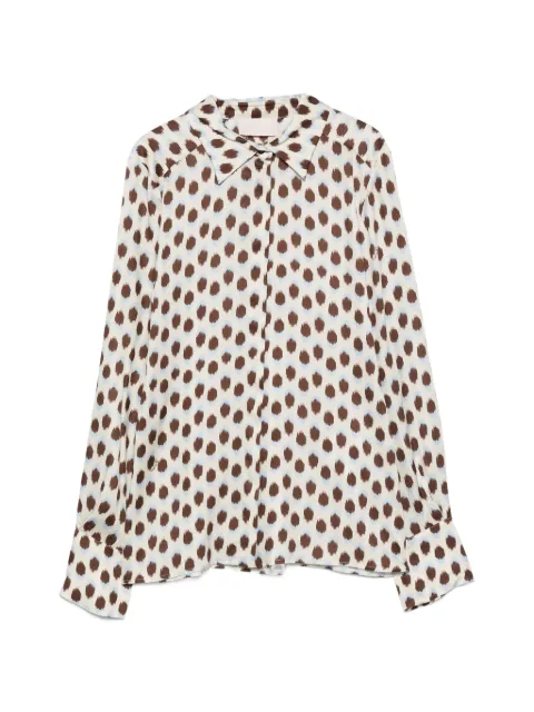 I BLUES abstract-print long-sleeve shirt Neutrals IBLODISSEA