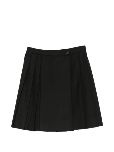 I BLUES pleated wrap mini skirt Black IBLBOSSO