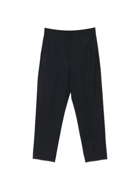I BLUES pressed-crease cropped trousers Blue IBLZODIACO
