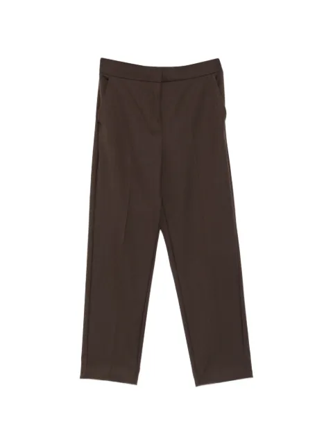 I BLUES elasticated-waistband cropped trousers Brown IBLZODIACO