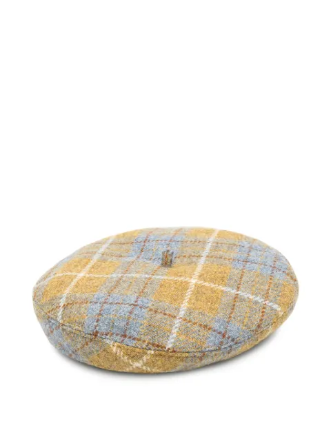 Vivienne Westwood tartan-check wool beret Yellow 8102002IW01N9