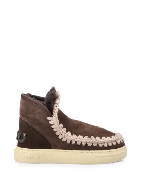 Mou Eskimo Bold glitter-logo sneakers Brown FW411001AMOCHA